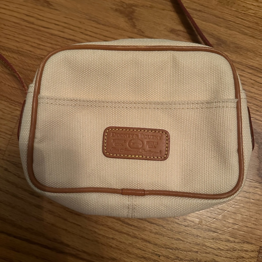Vintage Dooney & Burke Small Canvas Crossbody Bag